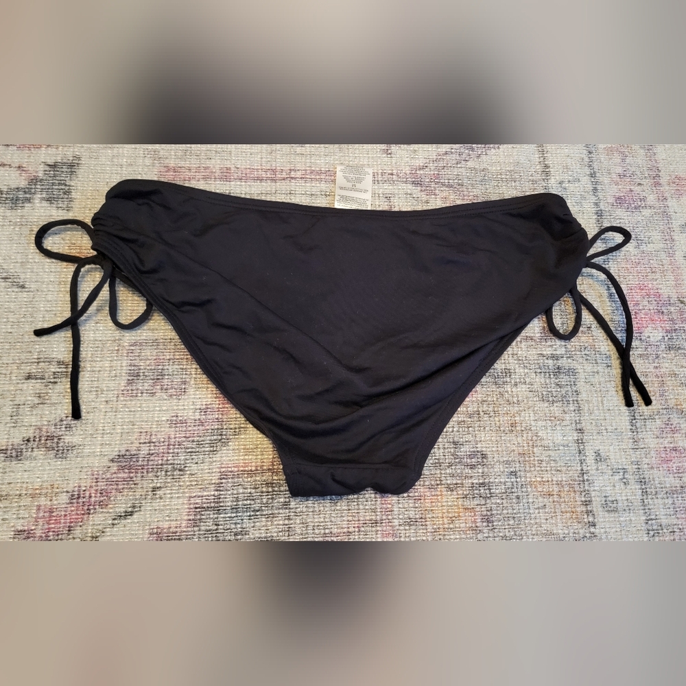 Michael Kors Black Swim Bikini Bottoms Size M - Picture 3 of 3